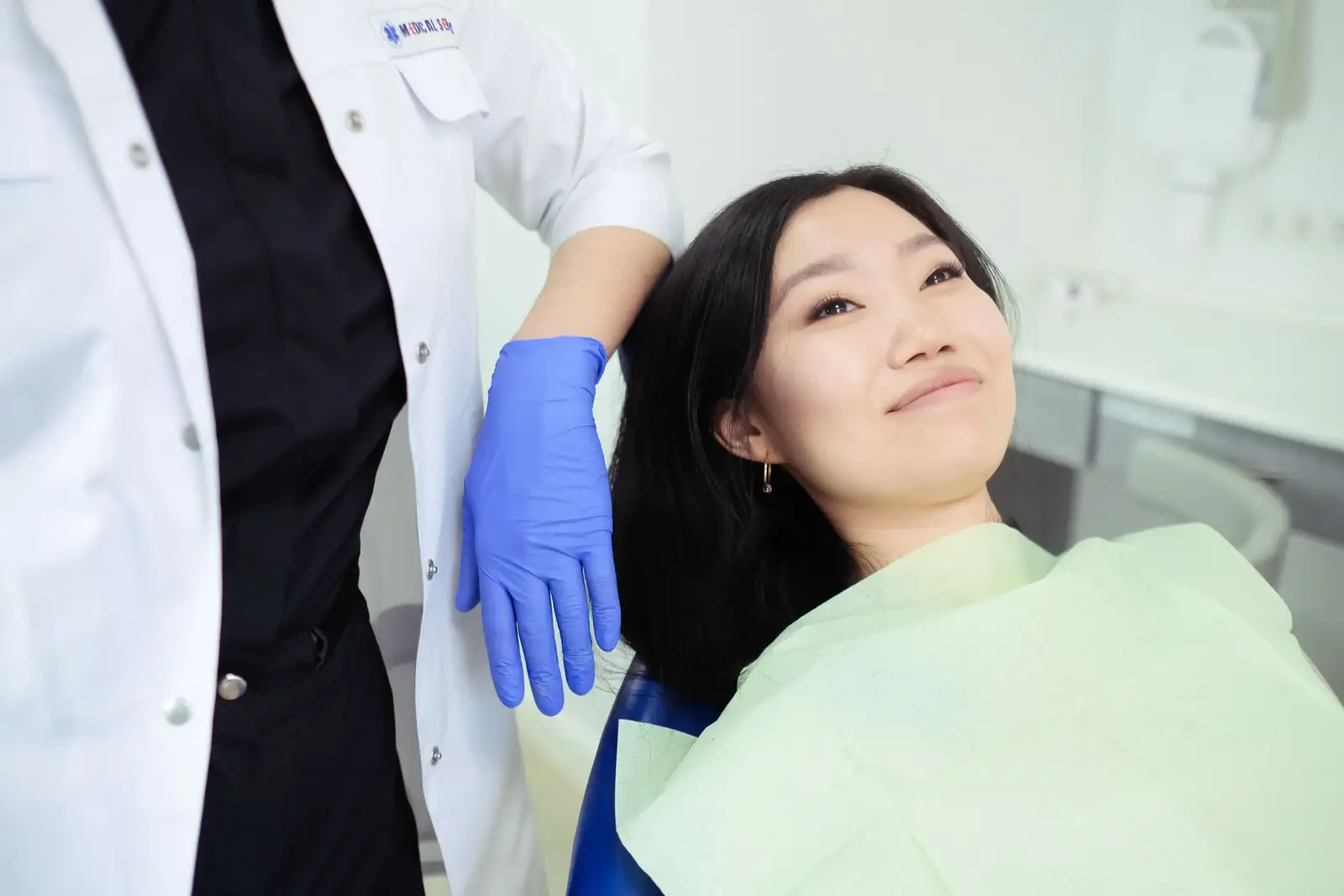 A smiling patient at Harbor Dental Care